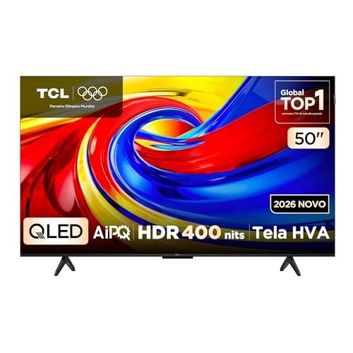 🛍️ Smart TV TCL 50 Polegadas QLED 4K P7L WiFi Bluetooth Google TV HDR10+ 60 Hz AIPQ 50P7L
