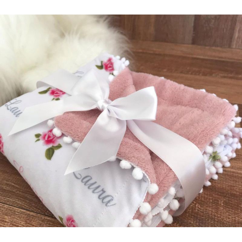 🛍️ Manta Bebê Personalizada 80x80
