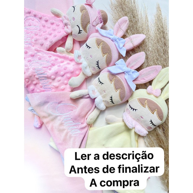 🛍️ Naninhas Personalizadas com Nome em mantinha bubble / naninha / personalizados / enxov