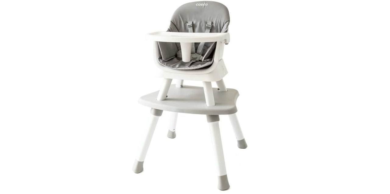 🫧 Cosco Kids, Cadeira de Refeição Convertty 8 em 1, Cinza