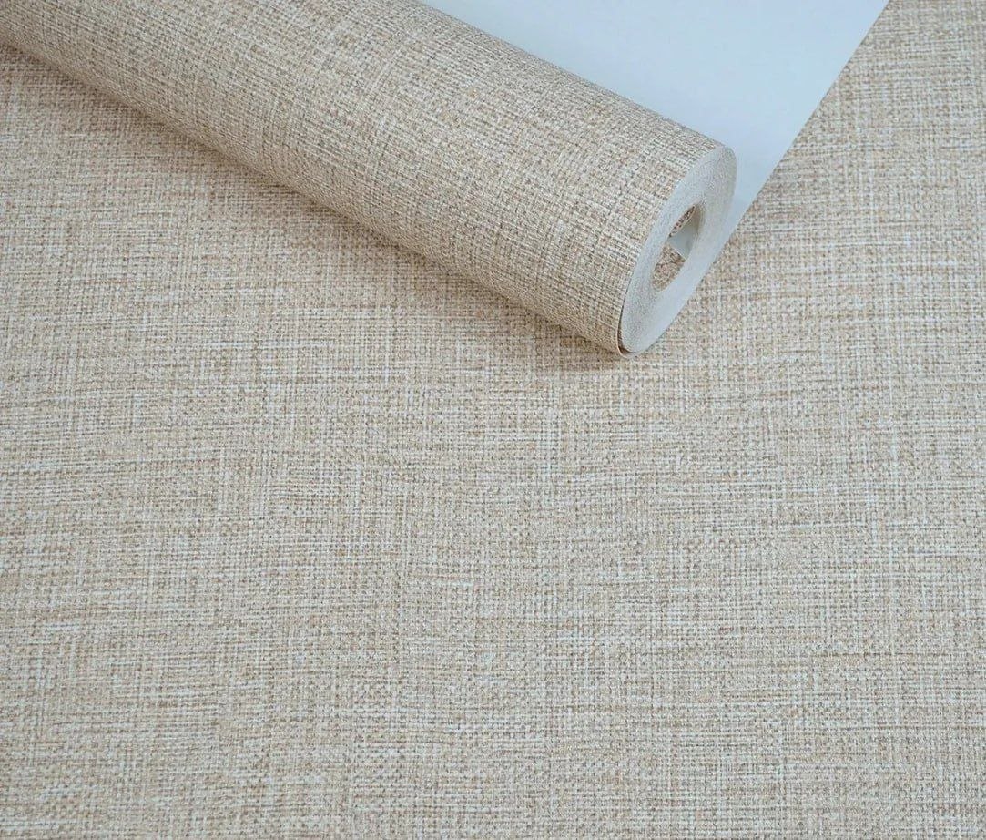 Papel De Parede Lavável Textura Alto Relevo Linho 10Mx53cm