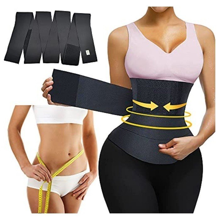 🛍️ Cinta Modeladora 3/5 Metros Faixa Abdominal Pos Parto Alta Compressao Redutora de Medi