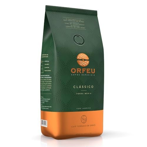 🛍️ Orfeu Café Clássico em Grãos, 100% Arabica, Torra Média, 1kg