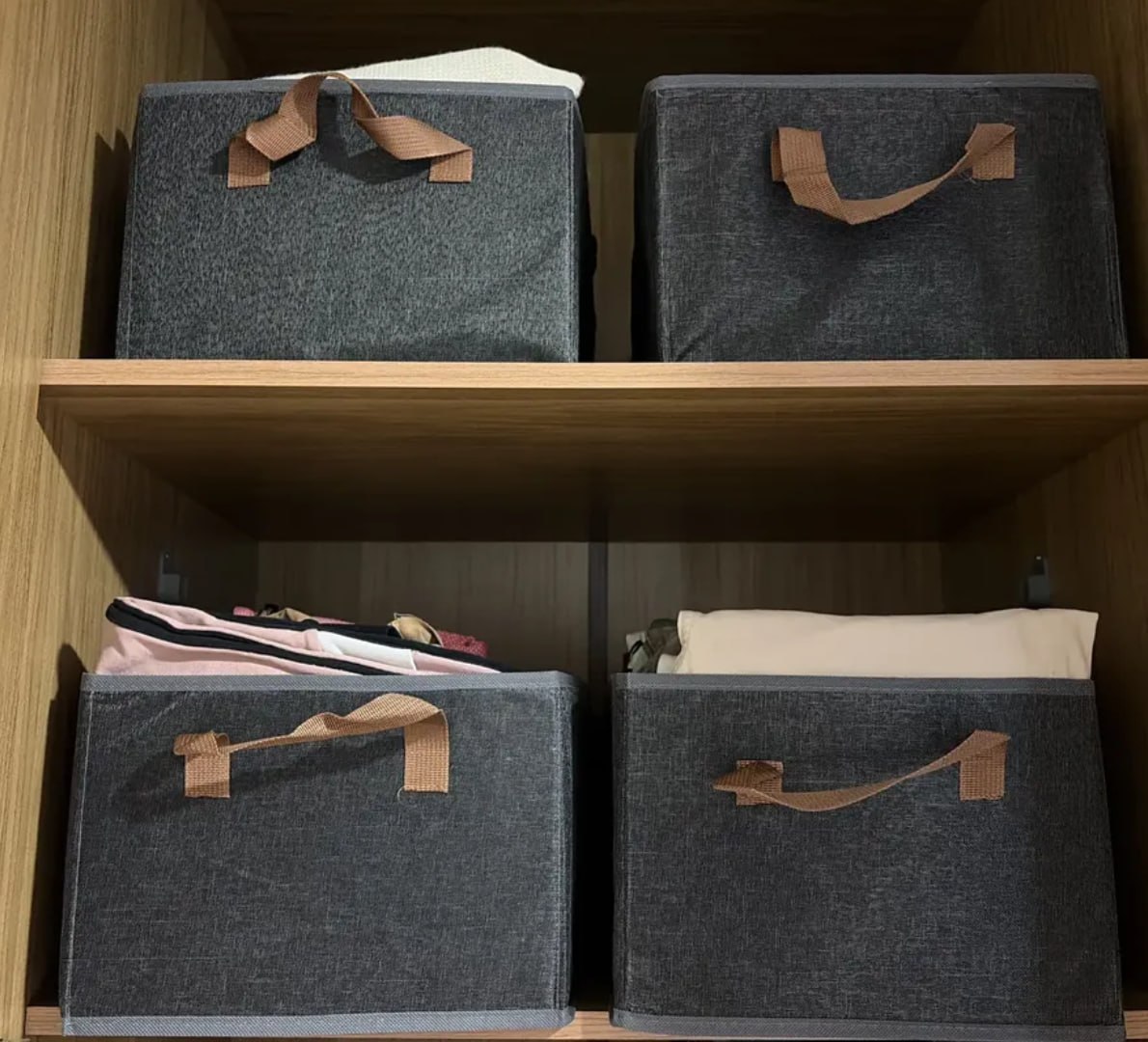 🤩 Kit 6 Cesto Caixa Organizadora- Grande Dobrável
