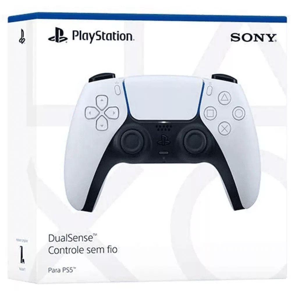 🎮Controle Sem Fio Sony DualSense Para PlayStation 5 Branco