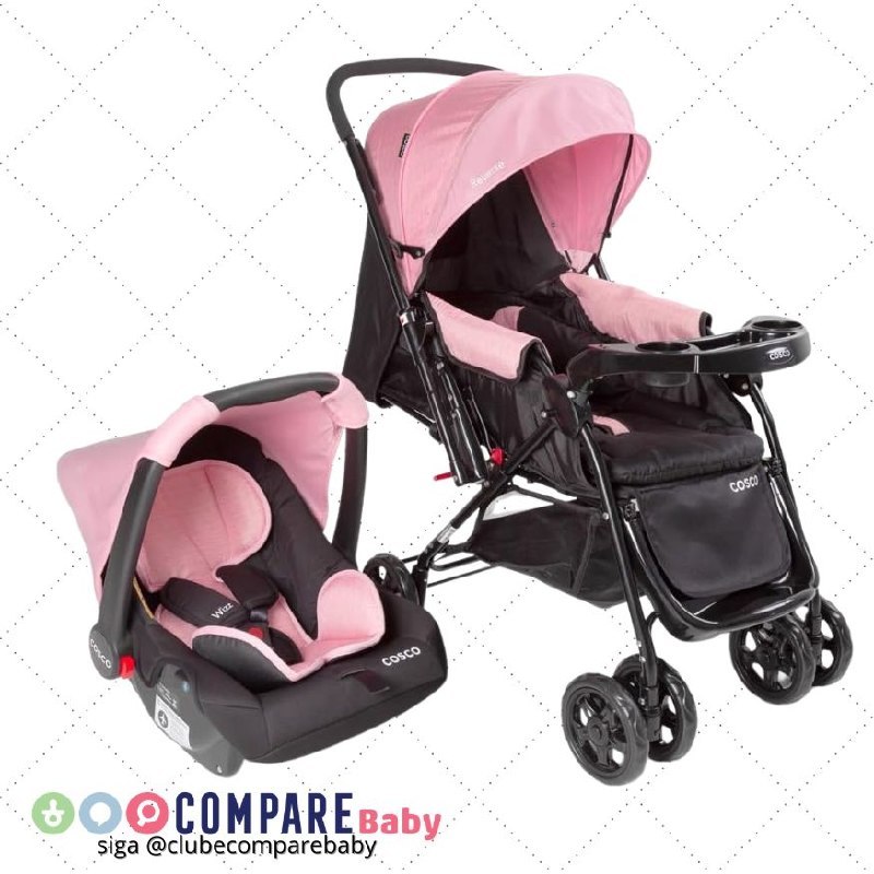 😍 Cosco Kids, Travel System Reverse, Rosa Rajado