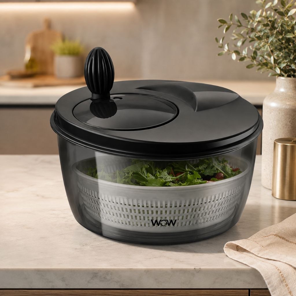 - Centrífuga De Salada Secador Verduras  Manual 4l