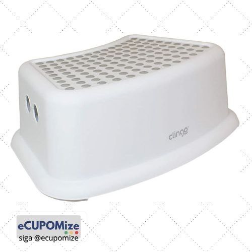 😍 Degrau Infantil Step Dots, Clingo, Branco/ Cinza