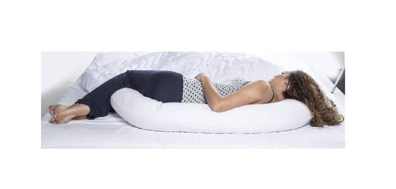 🫧 Travesseiro de Corpo Minhocão para Gestante - 21x150 cm - Fibrasca, Branco