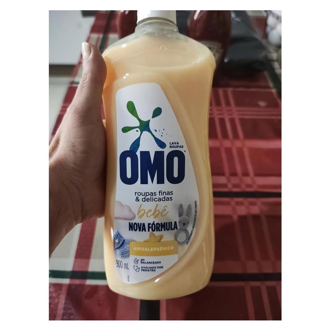 OMO Sabão Líquido Roupas Finas E Delicadas Bebê 900Ml