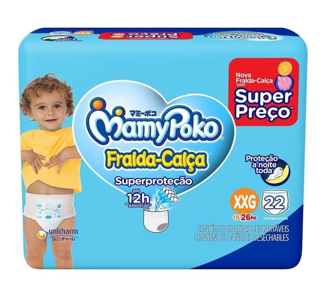 Fralda-Calça MamyPoko Superproteção XXG  22 unidades