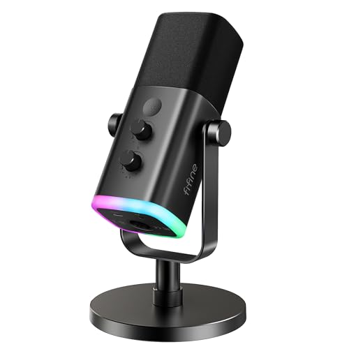 🛍️ FIFINE AM8 Microfone dinâmico USB/XLR para gravação de podcast Streaming