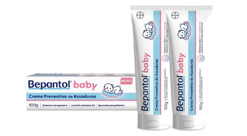 🫧 Kit 2 Pomadas Bepantol Baby Vitamina B5, 100g cada