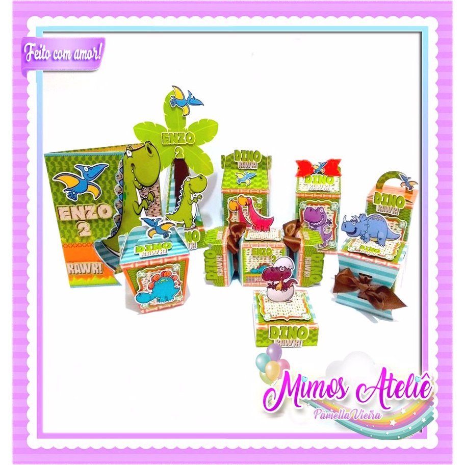 🛍️ KIT 30 ITENS DINO BABY 2