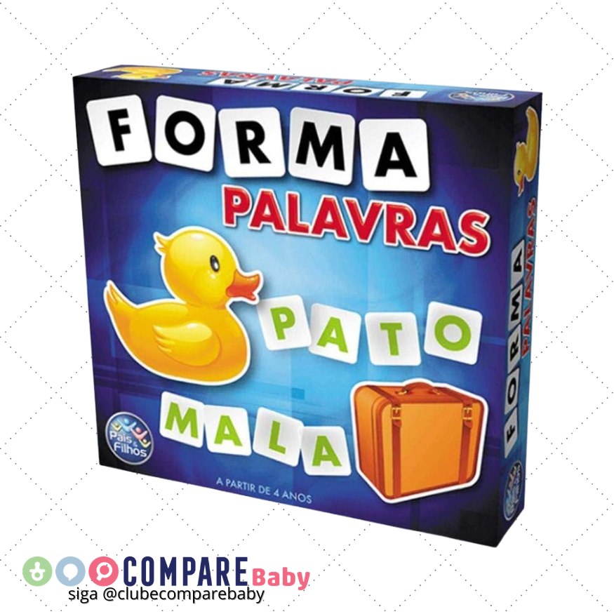 😍 Pais & Filhos | Forma Palavras | Jogo Educativo com 160 Letras + 8 Cartelas | Desenvolv