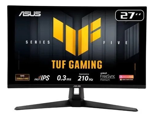 🛍️ Monitor Gamer Asus Tuf Vg27aq5a 27 Qhd 210hz 0.3ms Fast Ips Preto