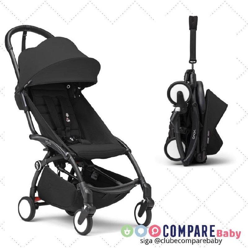 😍 Carrinho Yoyo³ Stokke – BLACK