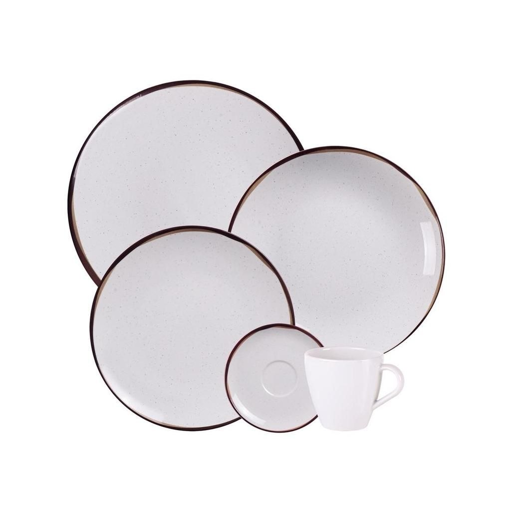 - Jogo de Jantar Canyon Porcelana Decorada 20 Peças Tramontina