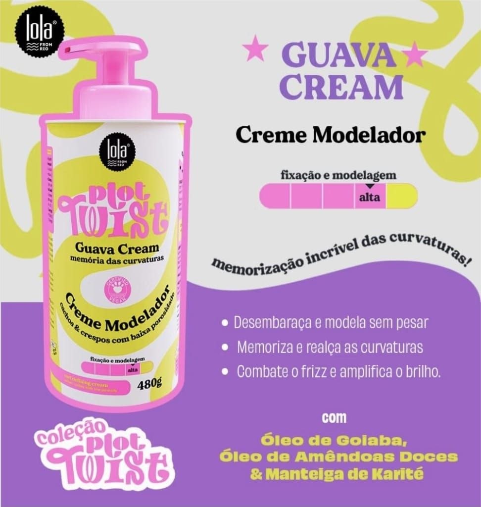 Plot Twist Guava Cream Hidratante 480g , Lola Cosmetics