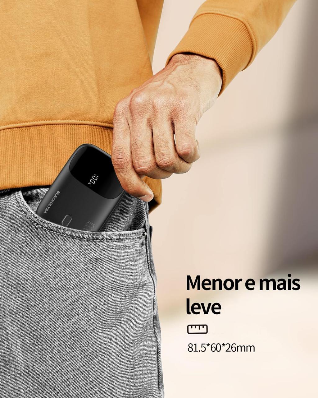 BATERIA EXTRA PARA NÃO FICAR NA MÃO!