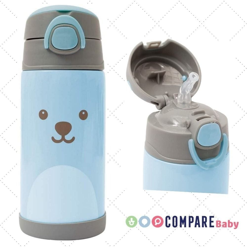 😍 Garrafa Térmica Parede Dupla 400ml Gumy - Azul, Buba