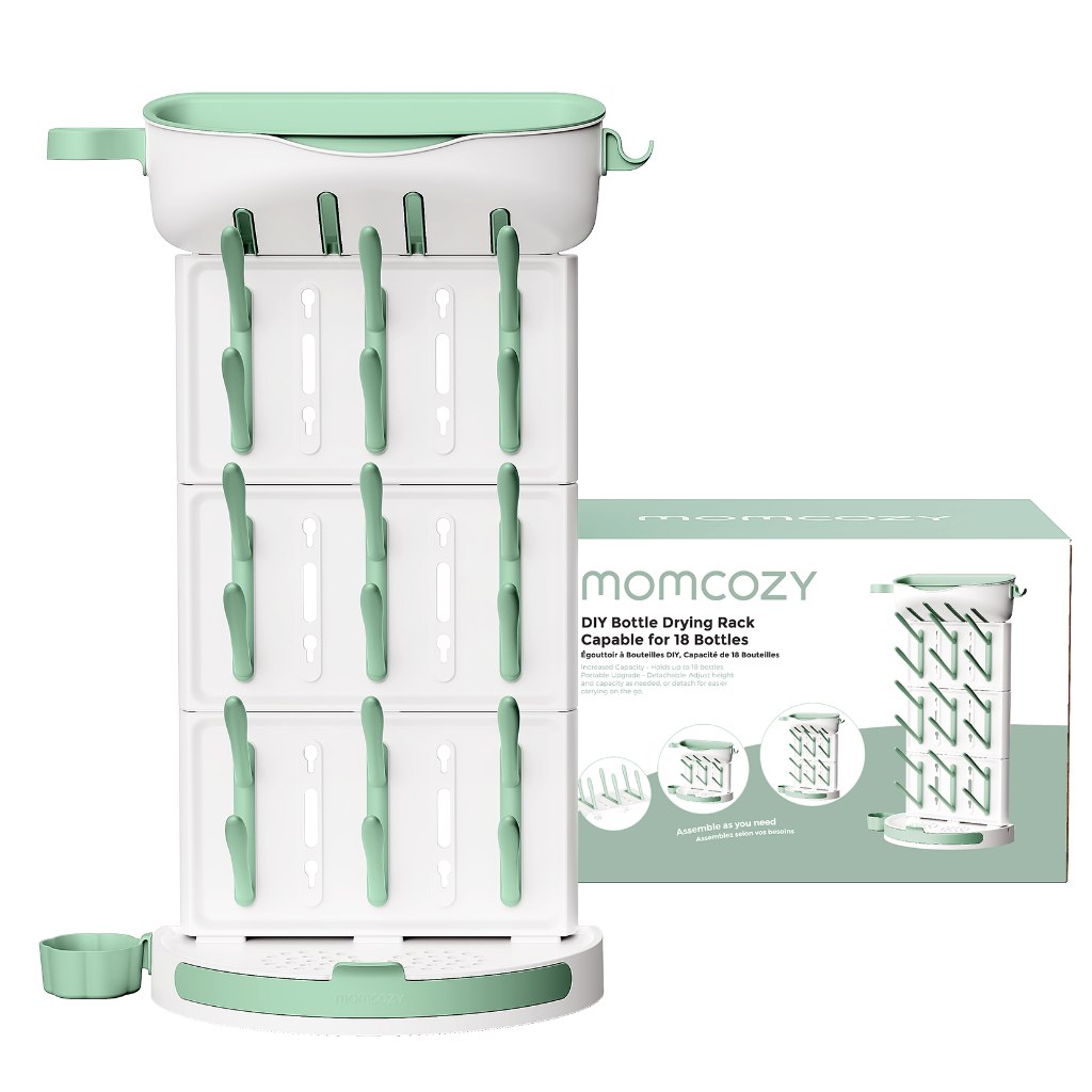 🛍️ Momcozy DIY Rack De Secagem De 18 Itens , Organizador Vertical De Bancada Que Economiz