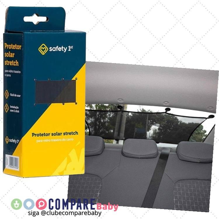 😍 Safety 1st, Protetor Solar Stretch para Vidro Traseiro, Black