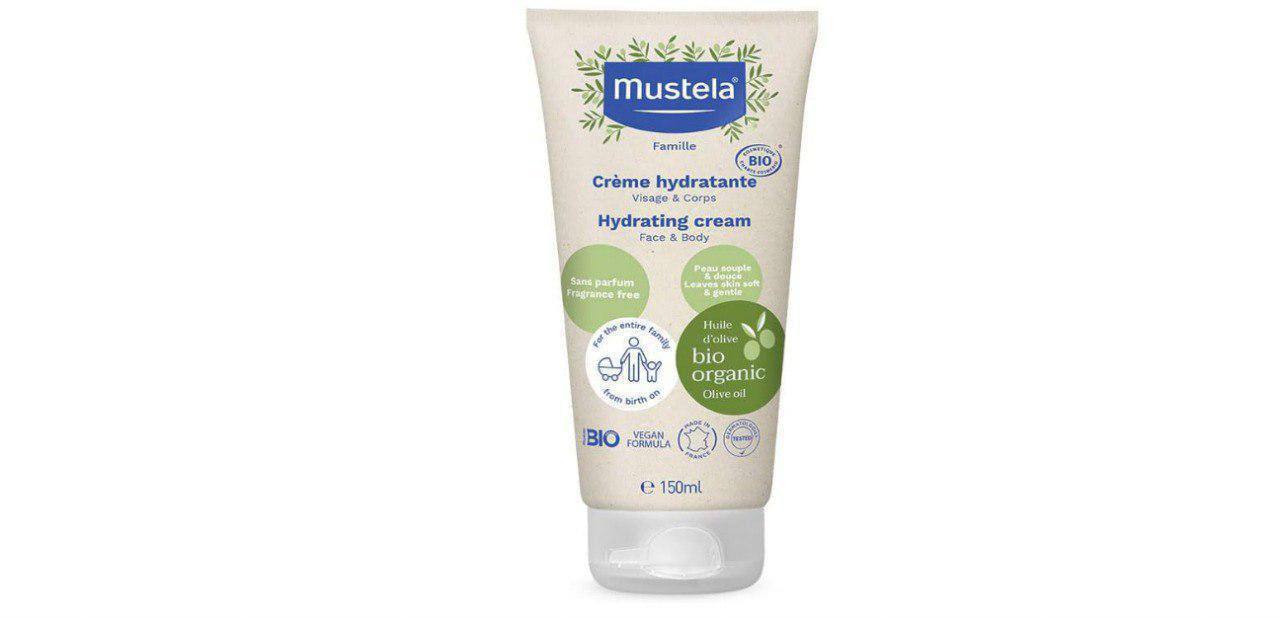 🫧 Mustela Creme Hidratante Corporal Bio 150Ml - Hidrata A Pele Do Rosto E Corpo - Sem Fra