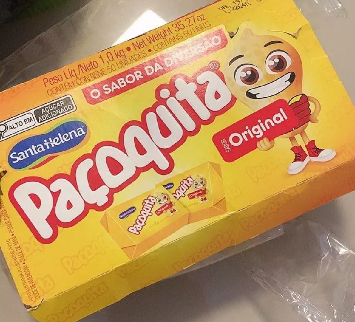 MANO ESSE ✅ PAÇOQUITA COM 50 UNIDADES 1KG SANTA RESOLVE TUDO