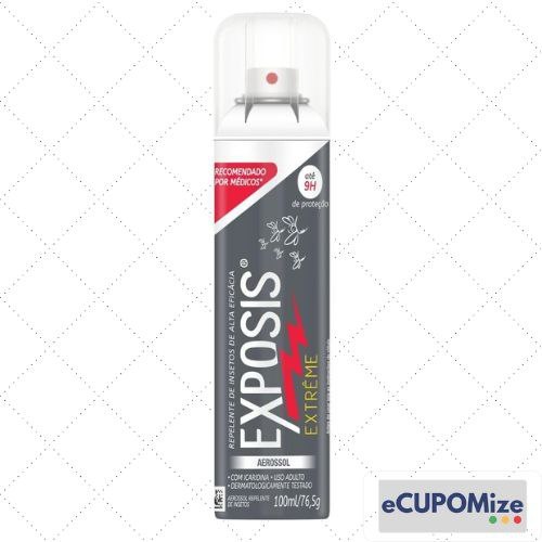 😍 Exposis Extreme, Repelente Aerosol de Mosquitos, com Icaridina, Até 10h de Proteção, 10