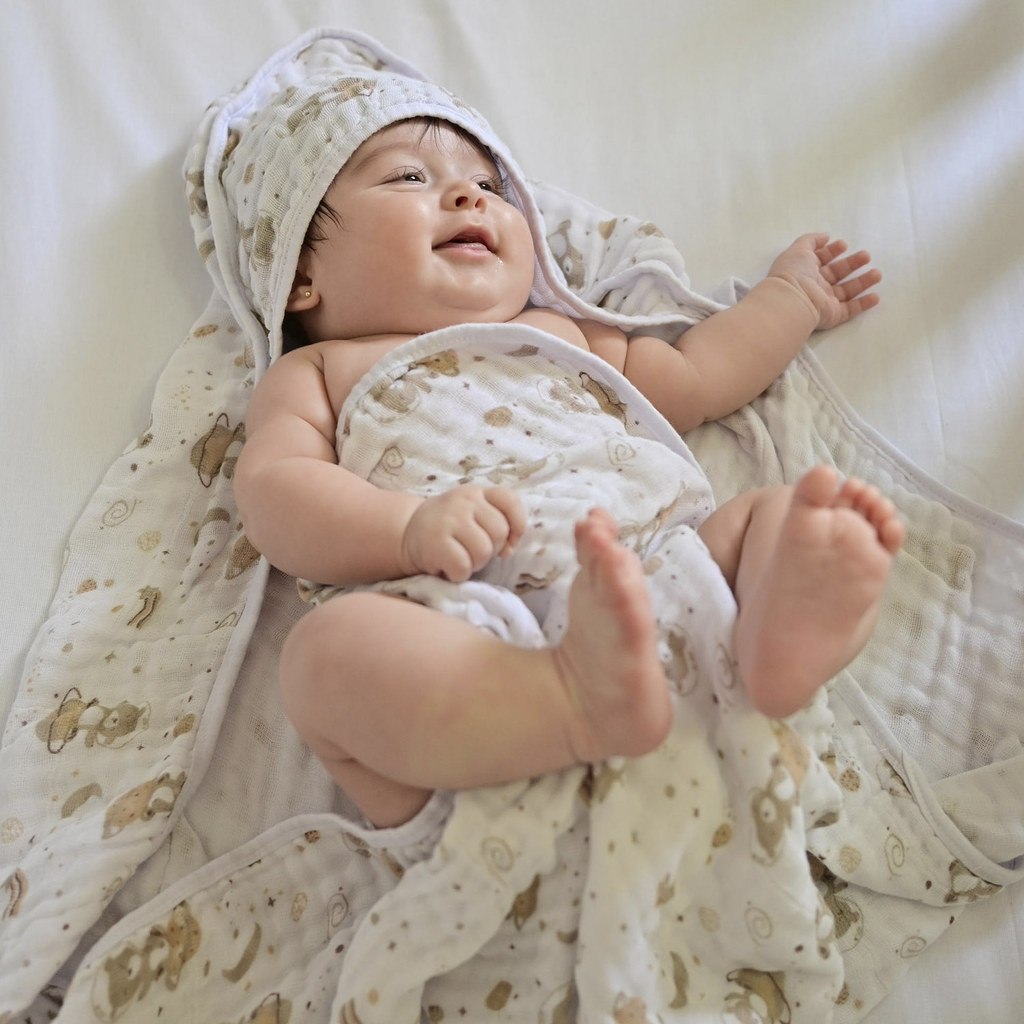 🛍️ Toalha de Banho Bebê Soft 2 Camada de Fralda Bublim