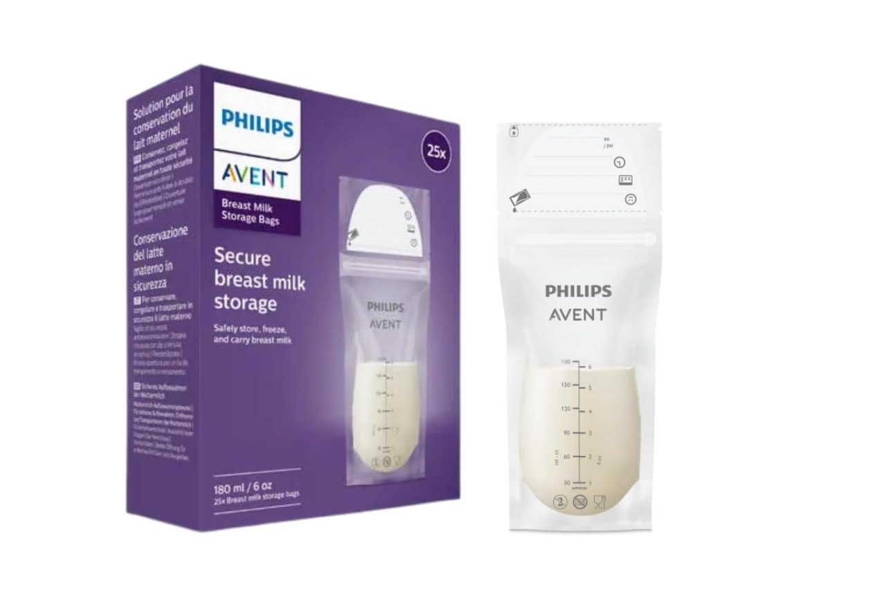 🫧 Sacos para Armazenamento de Leite Materno Philips Avent | 25 unidades