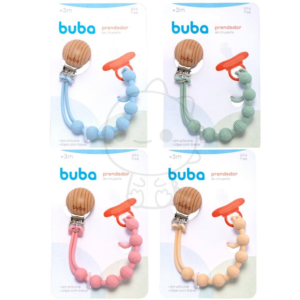🛍️ Prendedor De Chupeta Em Silicone buba prendedor chupeta buba