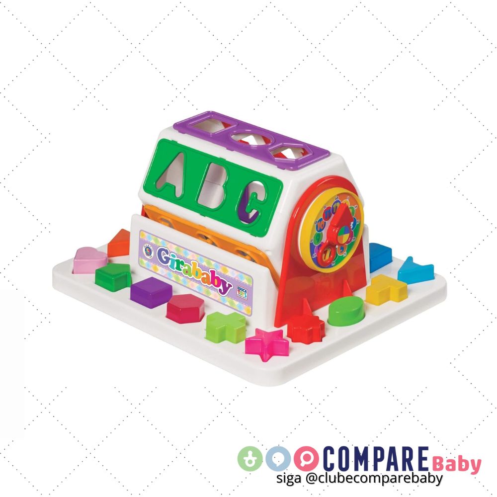 😍 Brinquedo Educativo Gira Baby com Blocos Merco Toys