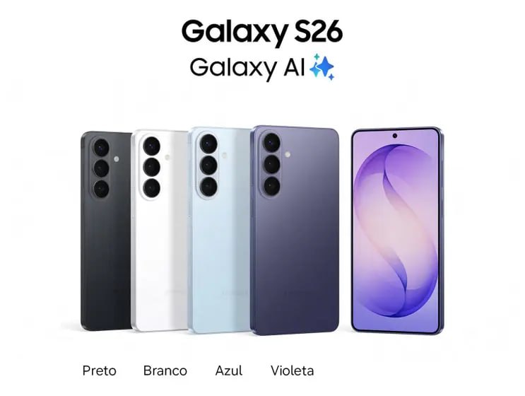 📱Samsung Galaxy S26 256GB 12GB RAM - Câmera Tripla 50MP - 5G