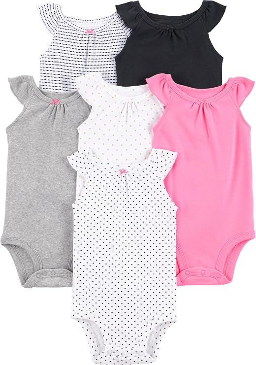 🫧 Body Pacote com 6 bodies de manga curta Simple Joys by Carter'sMeninas tam 18m