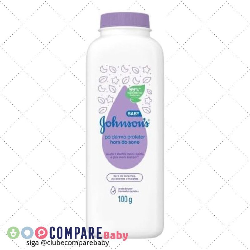 😍 Pó Dermo Protetor JOHNSON'S® Hora do Sono 100 g