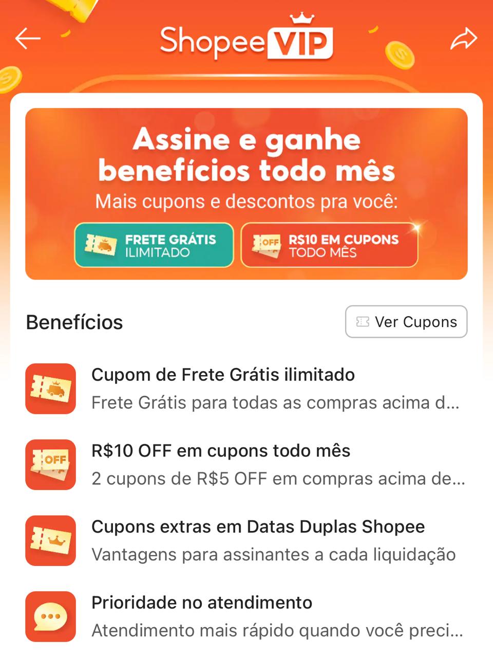 👑 TESTE GRÁTIS DO SHOPEE VIP!