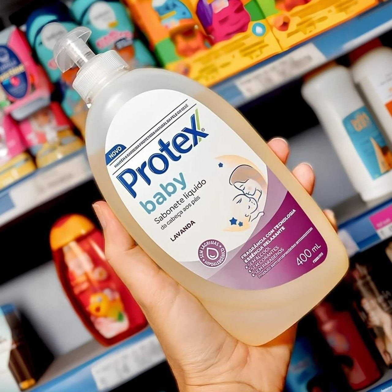 Sabonete Líquido para bebês Protex Baby Lavanda 400ml