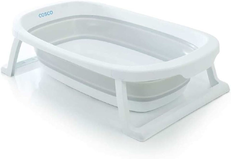 🛍️ Cosco Kids, Banheira Retrátil Whippy, Cinza