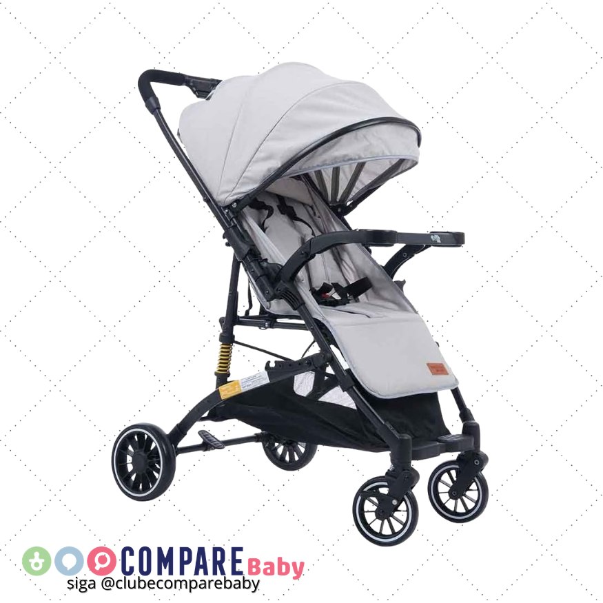 😍 Carrinho de Bebê Passeio Com Alça Reversível YouGo Maxi Baby (Cinza)