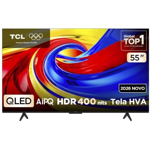 🛍️ Smart TV TCL 55 Polegadas QLED 4K P7L WiFi Bluetooth Google TV HDR10+ 120 Hz VRR AIPQ