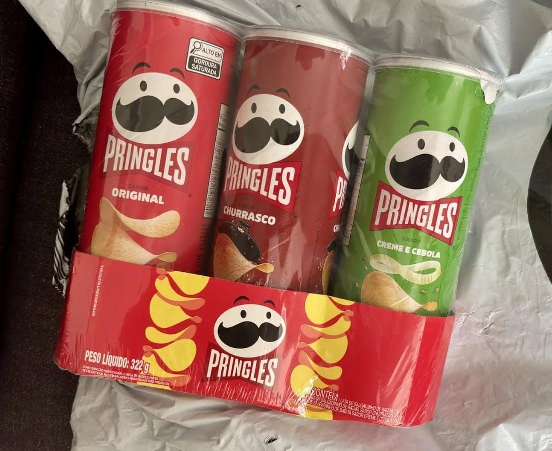Salgadinho de Batata Frita Pringles 3 Sabores