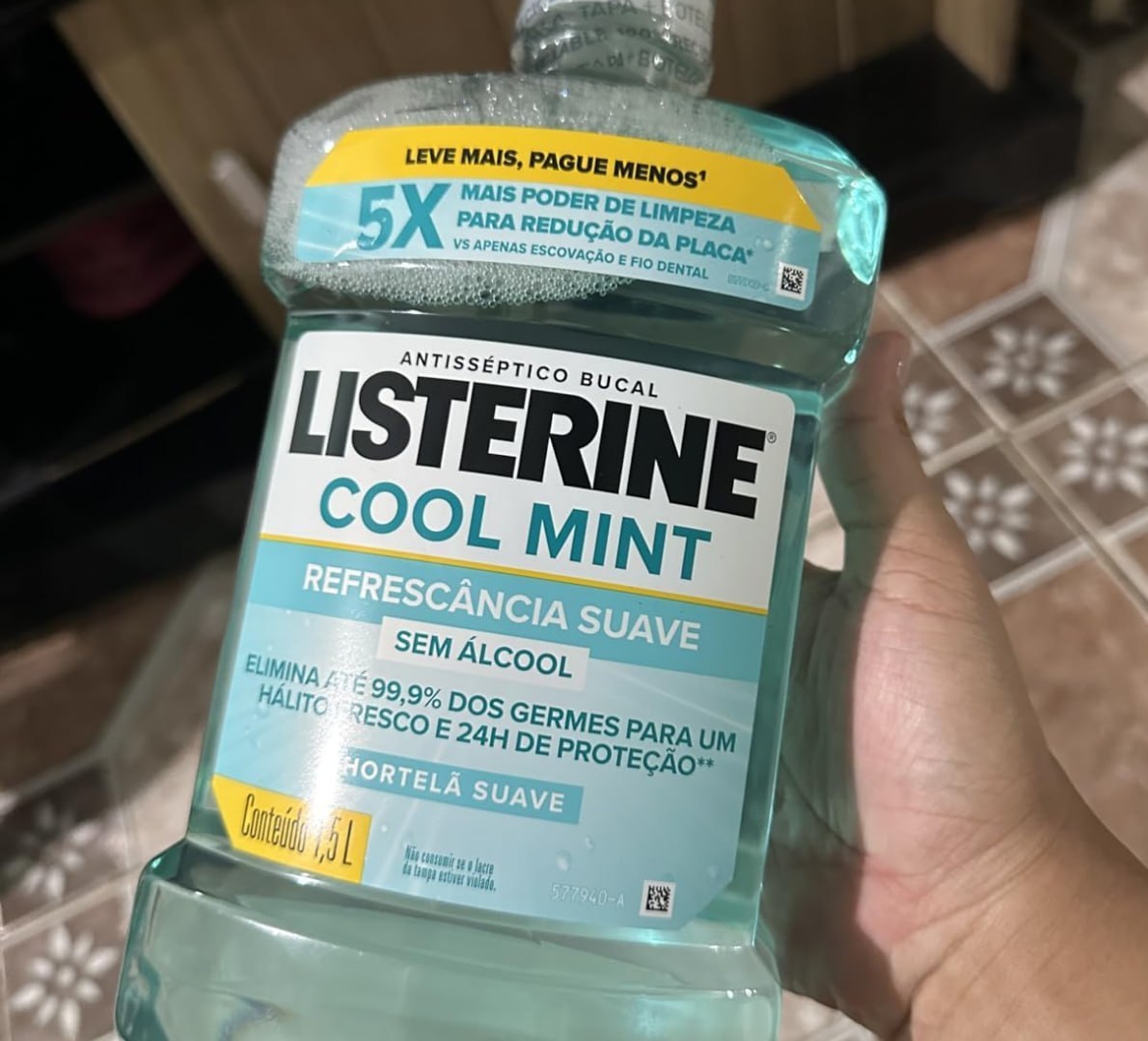 🦷 LISTERINE COOL MINT ENXAGUANTE BUCAL SEM PRA CE FICAR BOM