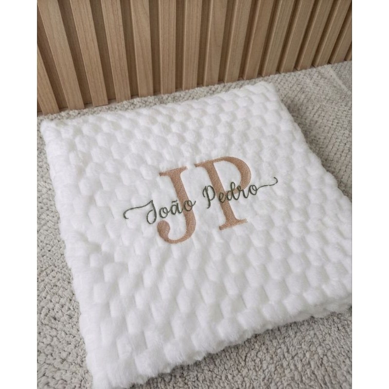🛍️ Manta Luxo Premium Bebe Personalizada