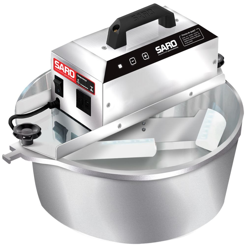 - Panela Misturadeira Automática 10L Brigadeiro Doces e Massas Saro Bivolt