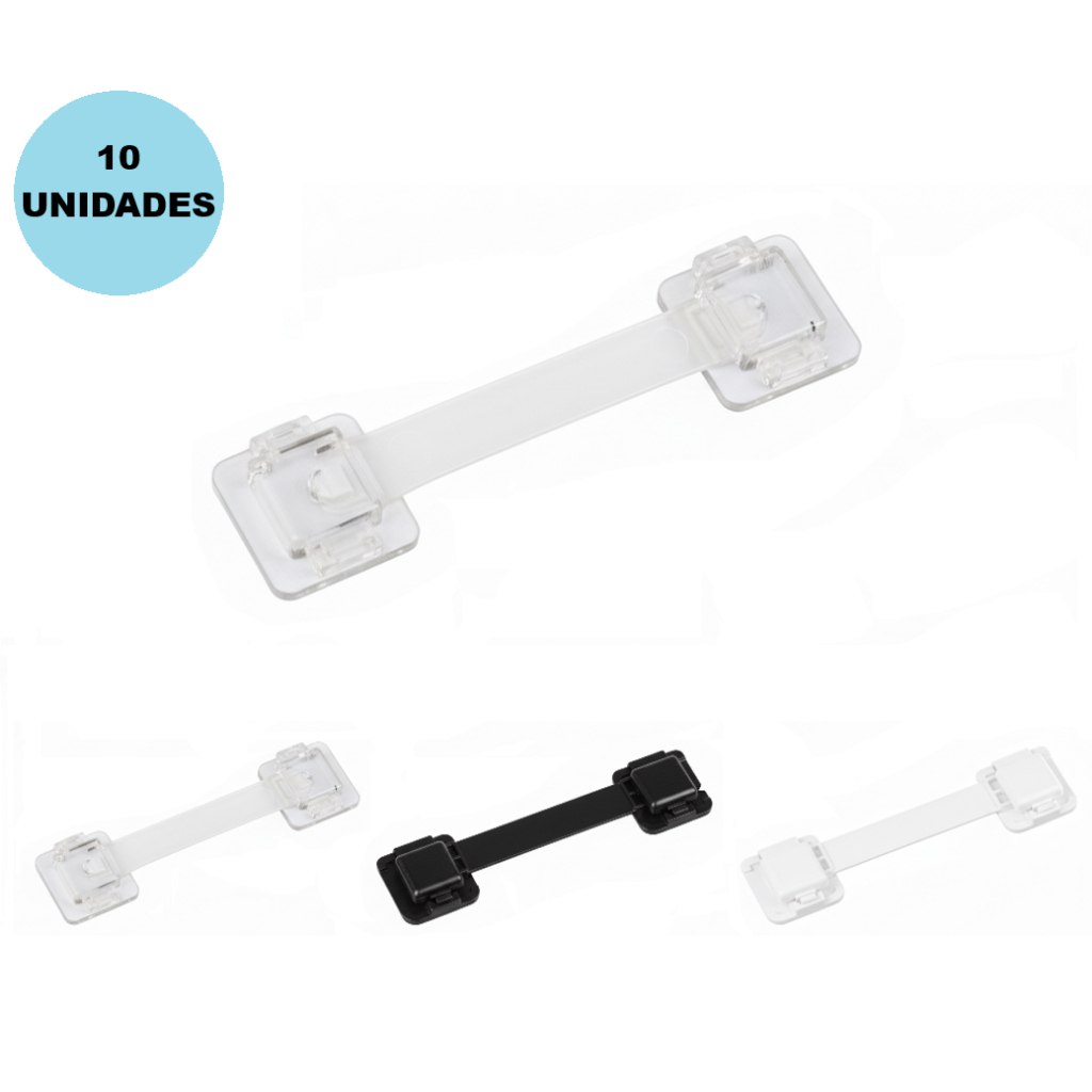 🛍️ Kit 14 Travas De Gaveta Armário Segurança Protetor Infantil