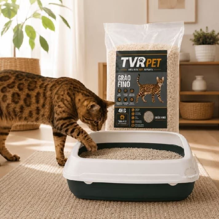 🛍️ Areia Biodegradável Higiênica 4Kg Para Gato 100%  Natural Milho Mandioca