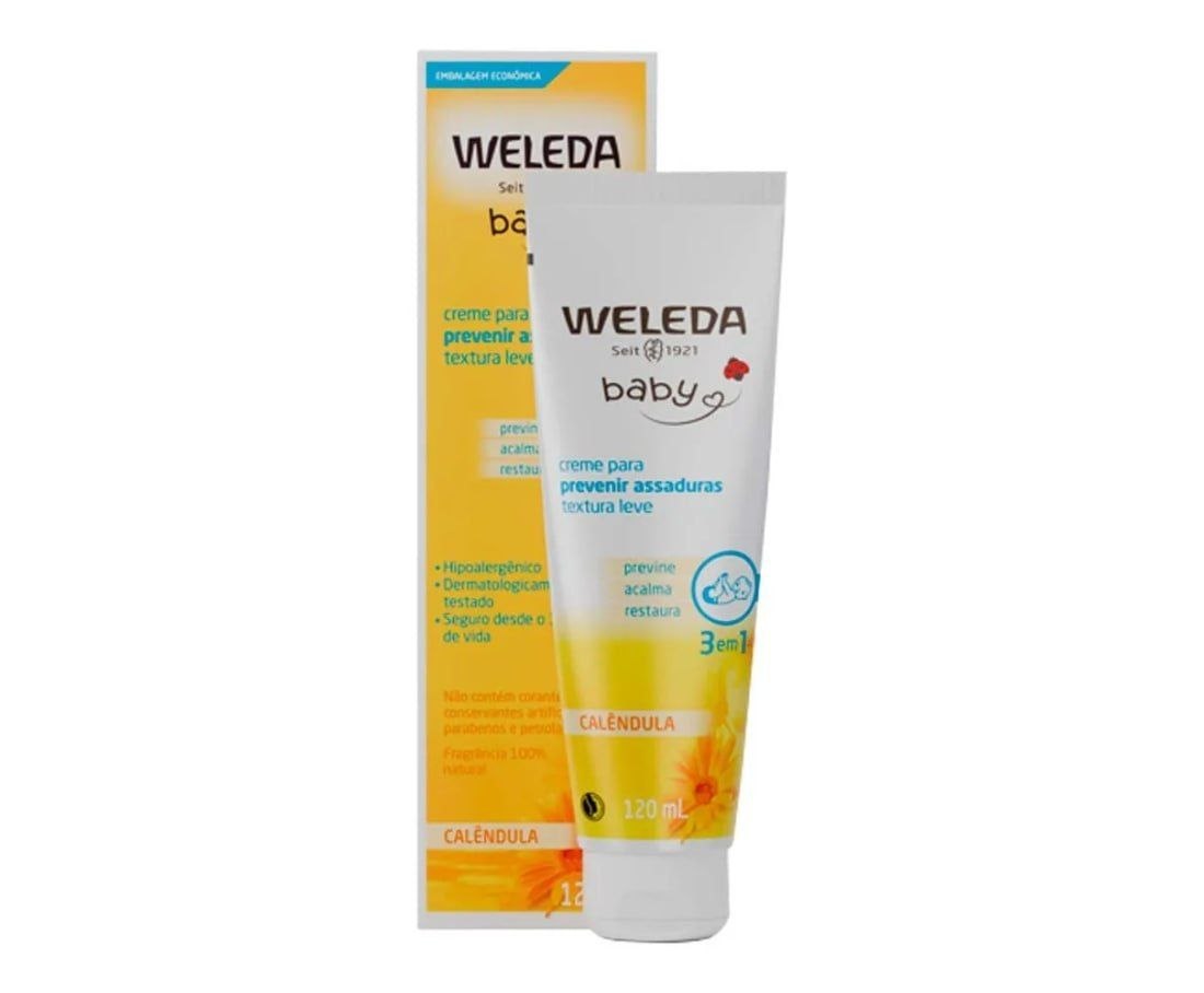 Creme Preventivo para Assadura Weleda Baby Calêndula 120ml