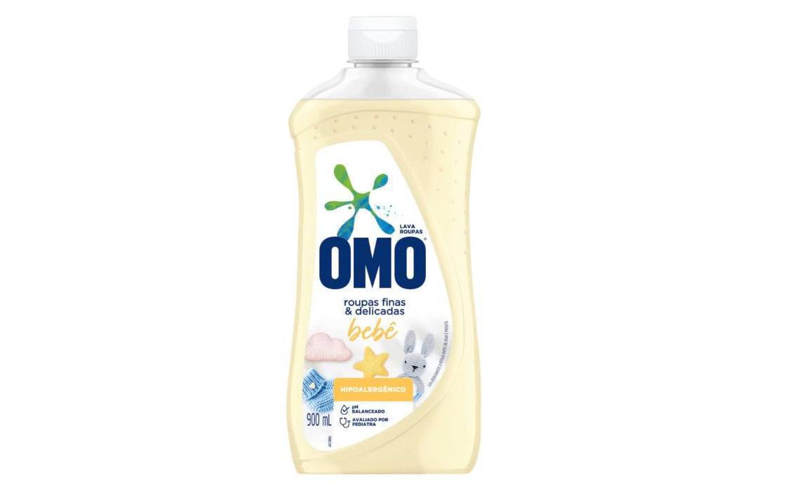 🫧 OMO Sabão Líquido Roupas Finas E Delicadas Bebê 900Ml